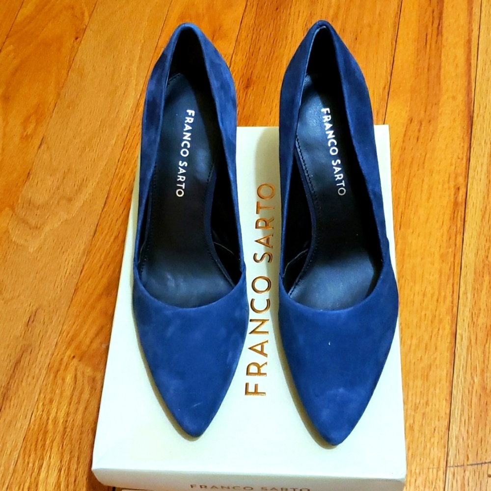 Franco Sarto Shoes 8.5M Denim Suede